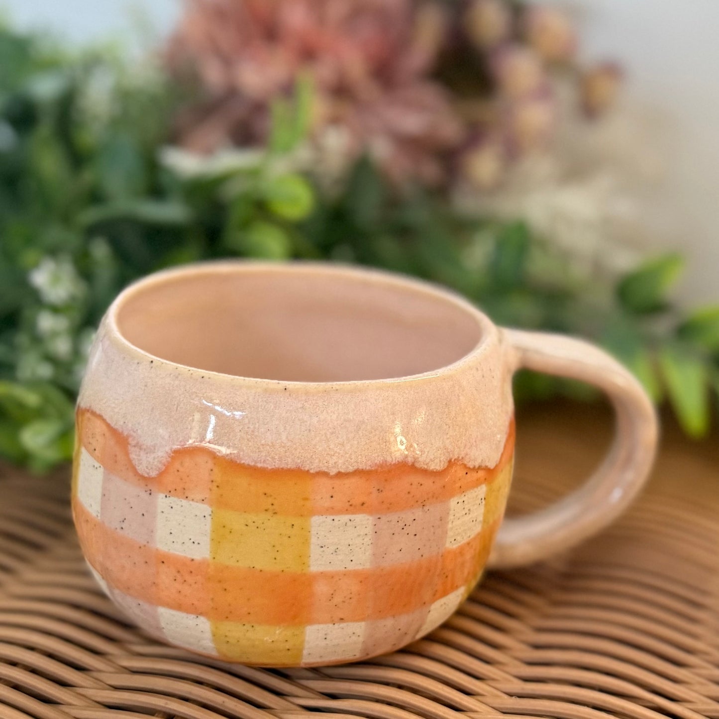 Citrus Gingham Cosy Mug