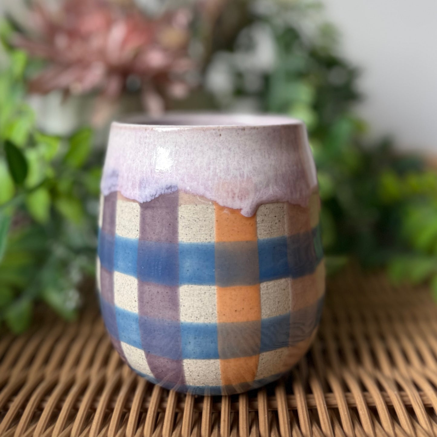 Gingham Cosy Tumbler