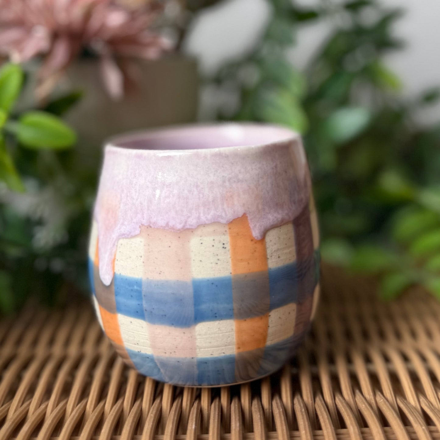 Gingham Cosy Tumbler