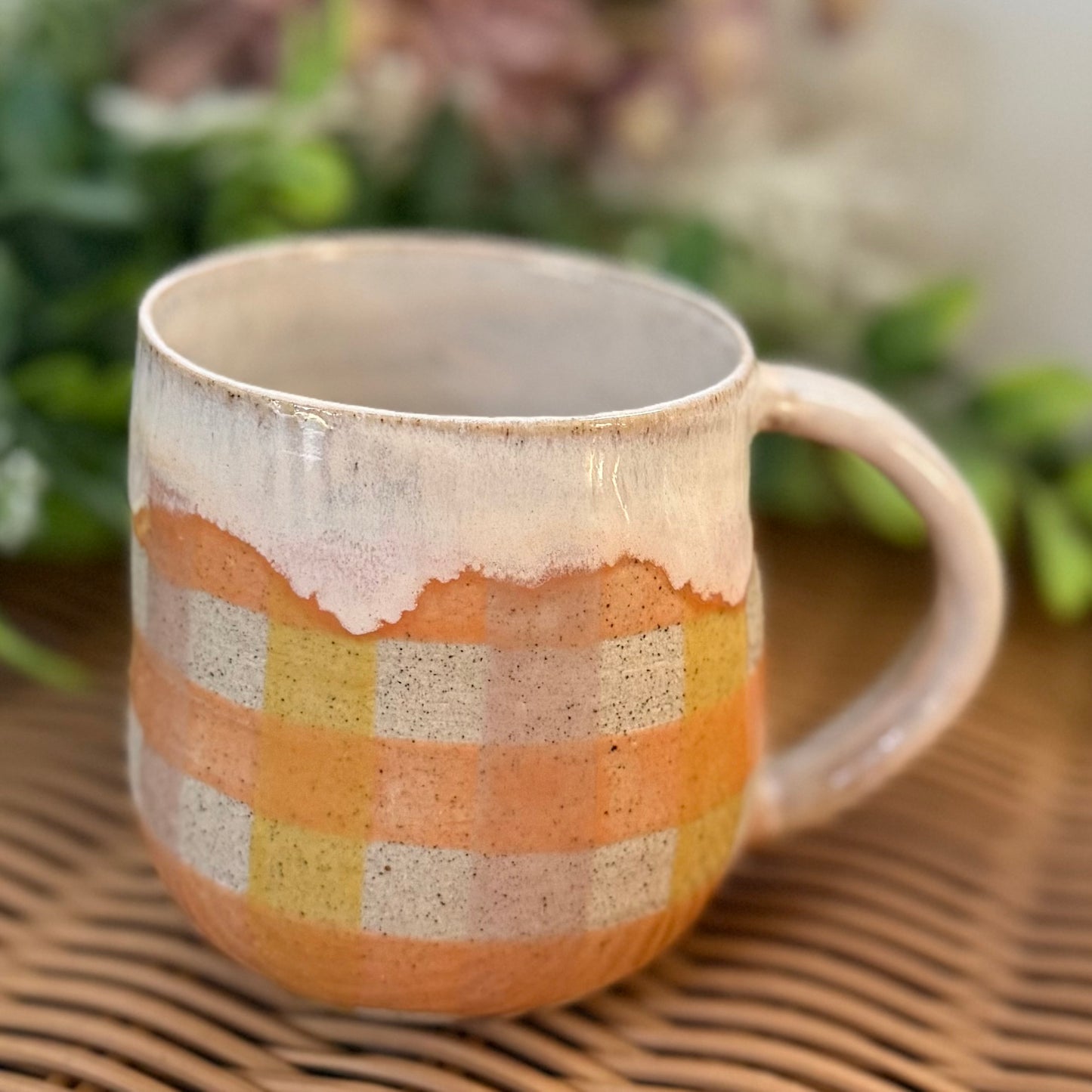 Citrus Gingham Cosy Mug