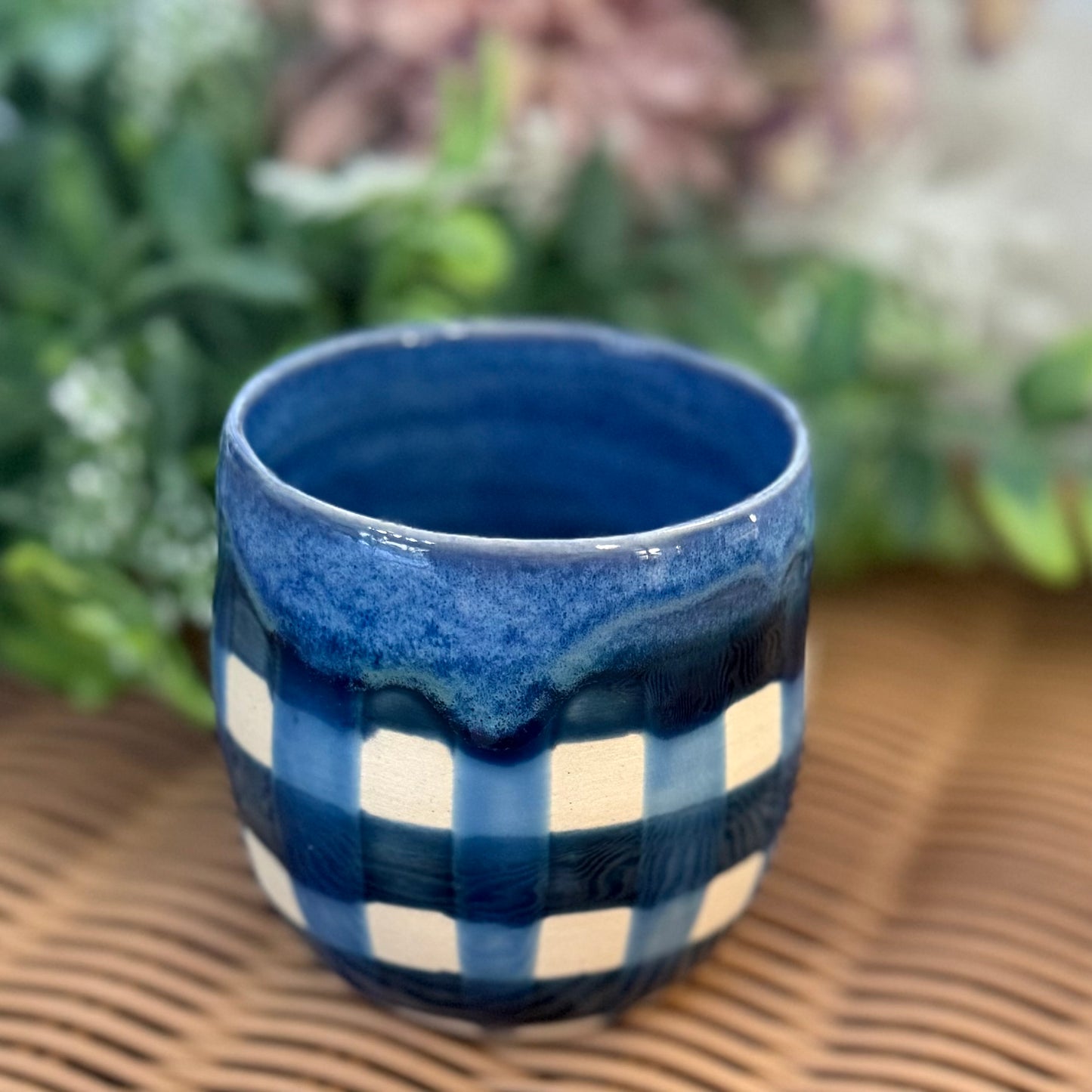 Gingham Cosy Tumbler