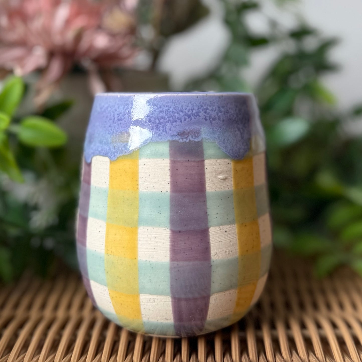 Gingham Cosy Tumbler