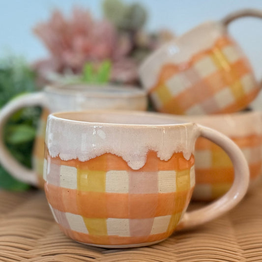 Citrus Gingham Cosy Mug