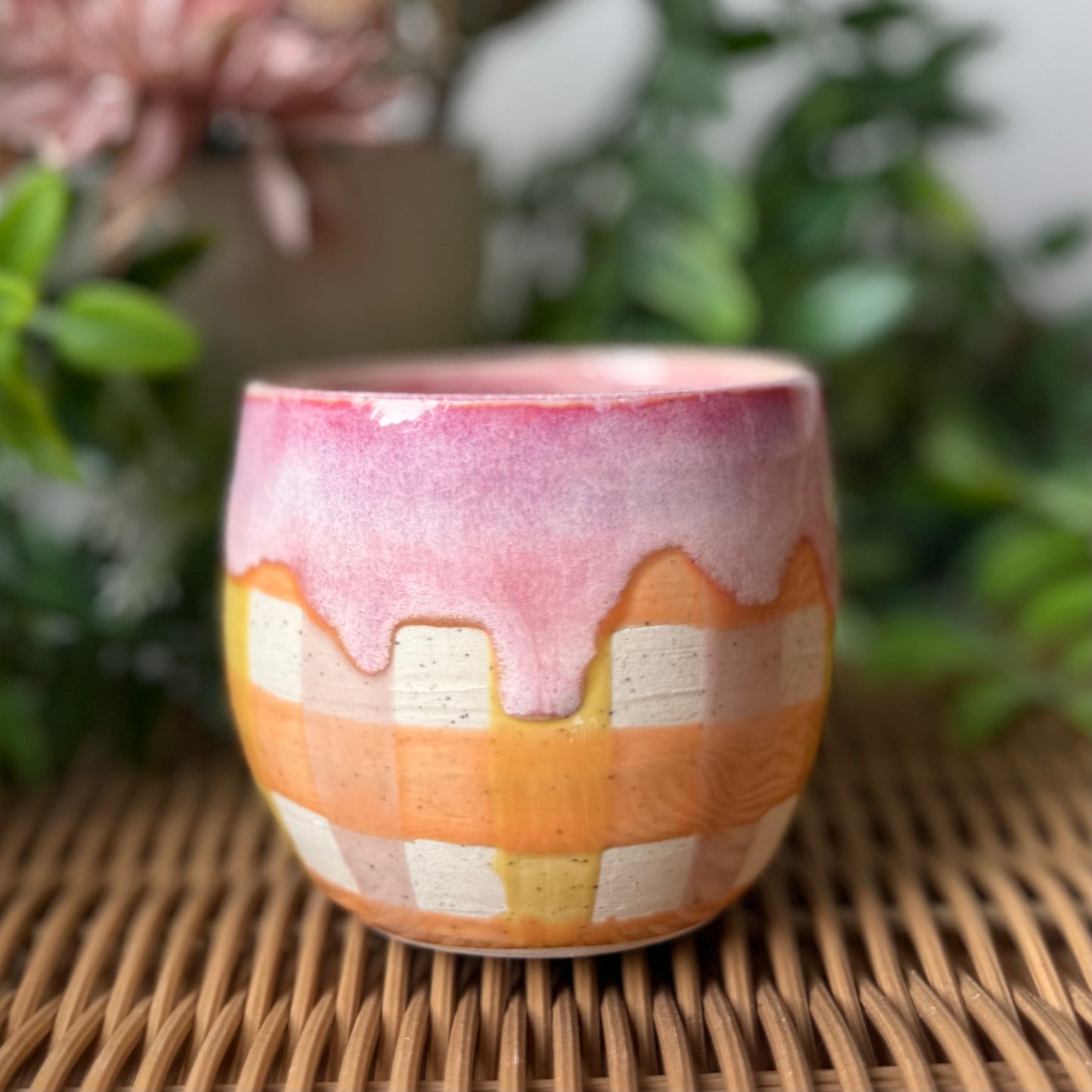 Gingham Cosy Tumbler