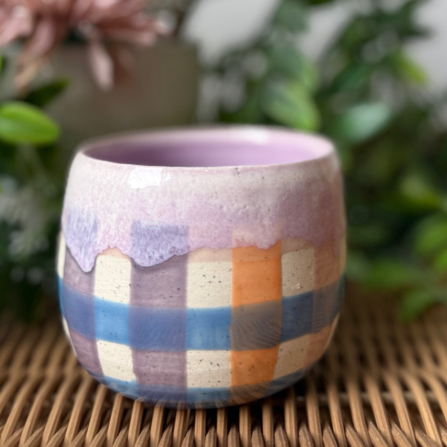Gingham Cosy Tumbler