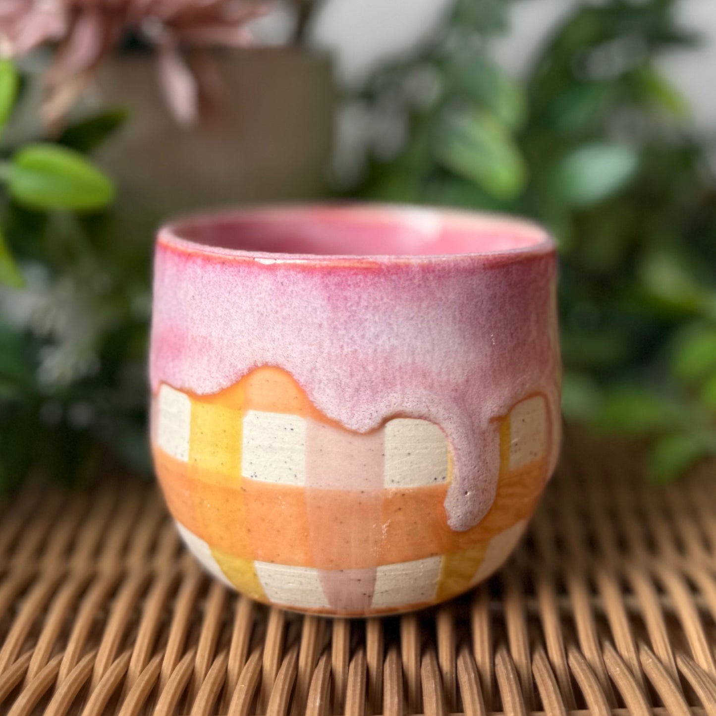 Gingham Cosy Tumbler