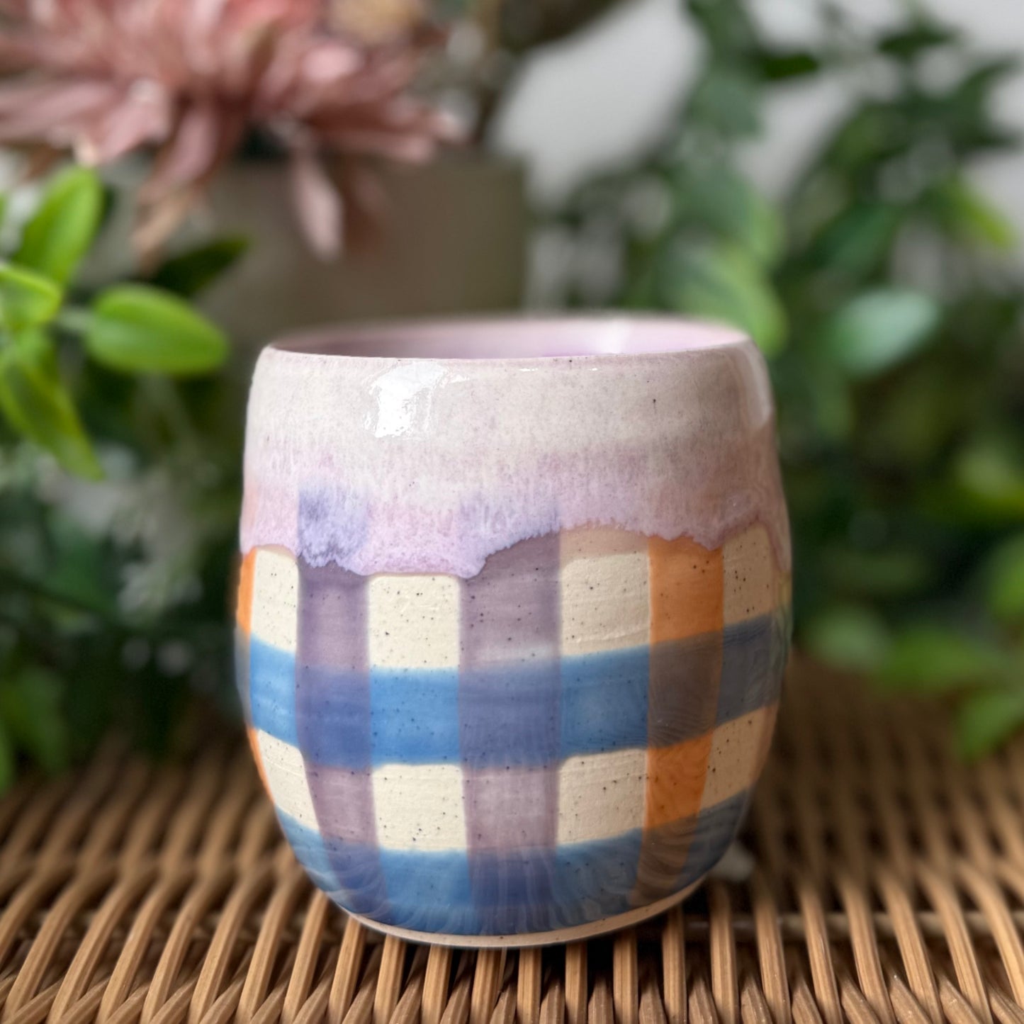 Gingham Cosy Tumbler